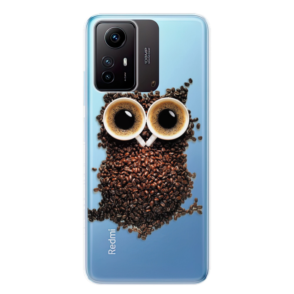 Silikonové odolné pouzdro iSaprio Owl And Coffee na mobil Xiaomi Redmi Note 12S (Odolný silikonový kryt, obal, pouzdro iSaprio Owl And Coffee na mobilní telefon Xiaomi Redmi Note 12S)