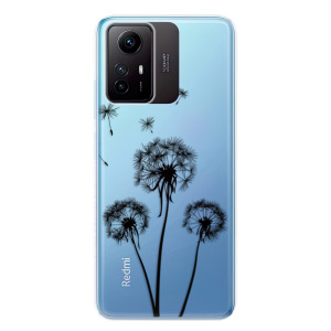 Silikonové pouzdro iSaprio - Xiaomi Redmi Note 12S - Three Dandelions black