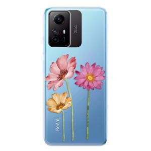 Silikonové pouzdro iSaprio - Xiaomi Redmi Note 12S - Three Flowers