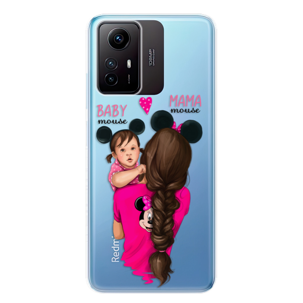 Silikonové odolné pouzdro iSaprio Mama Mouse Brunette and Girl na mobil Xiaomi Redmi Note 12S (Odolný silikonový kryt, obal, pouzdro iSaprio Mama Mouse Brunette and Girl na mobilní telefon Xiaomi Redmi Note 12S)