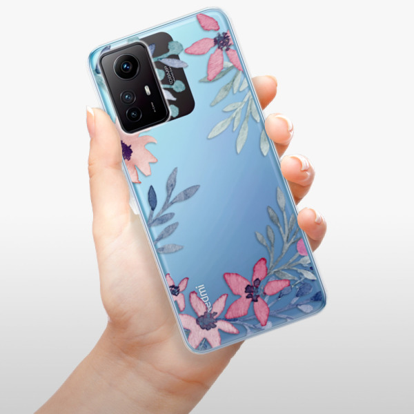 Silikonové pouzdro iSaprio - Xiaomi Redmi Note 12S - Leaves and Flowers