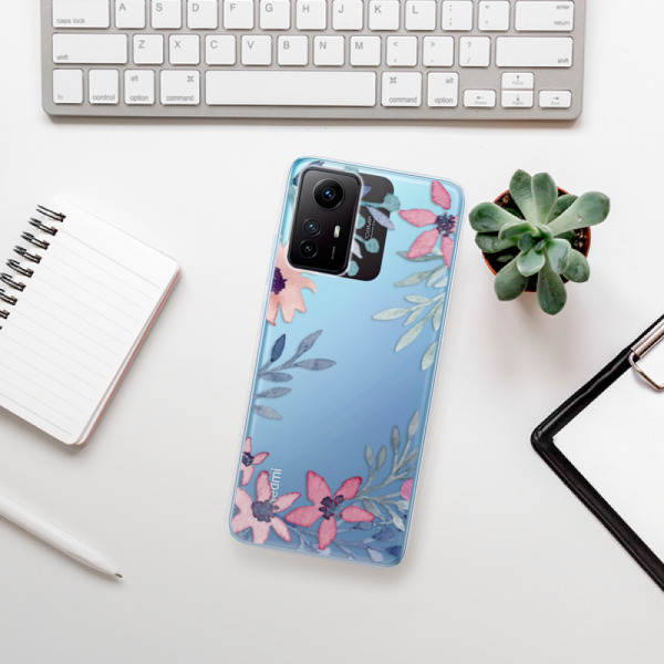 Silikonové pouzdro iSaprio - Xiaomi Redmi Note 12S - Leaves and Flowers