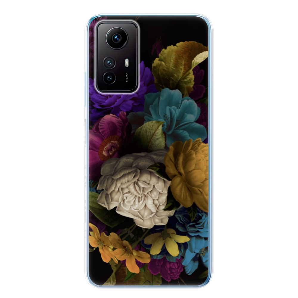Silikonové odolné pouzdro iSaprio Dark Flowers na mobil Xiaomi Redmi Note 12S (Odolný silikonový kryt, obal, pouzdro iSaprio Dark Flowers na mobilní telefon Xiaomi Redmi Note 12S)
