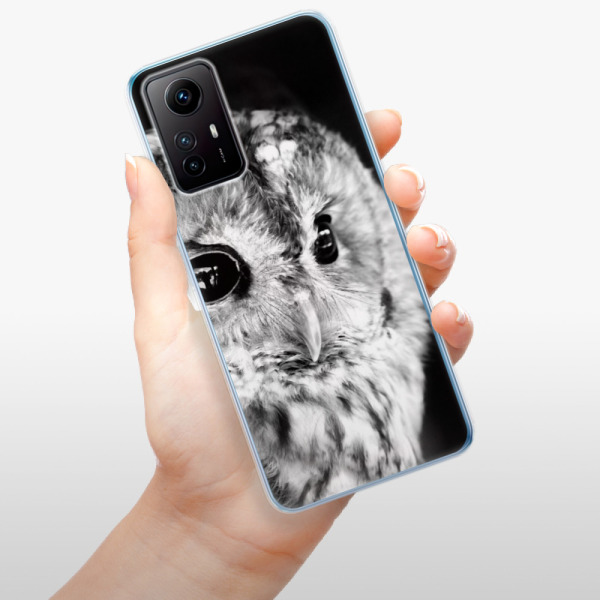 Silikonové pouzdro iSaprio - Xiaomi Redmi Note 12S - BW Owl