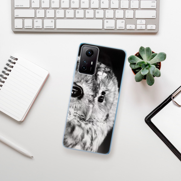 Silikonové pouzdro iSaprio - Xiaomi Redmi Note 12S - BW Owl