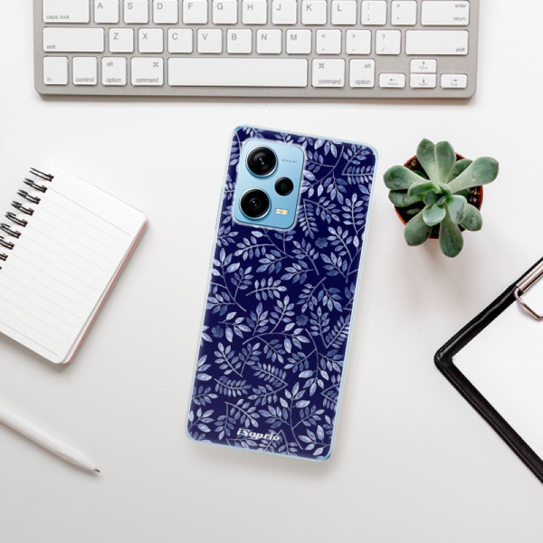 Silikonové pouzdro iSaprio - Xiaomi Redmi Note 12 Pro 5G / Poco X5 Pro 5G - Blue Leaves 05