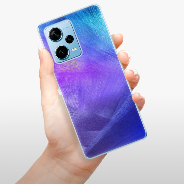 Silikonové pouzdro iSaprio - Xiaomi Redmi Note 12 Pro 5G / Poco X5 Pro 5G - Purple Feathers