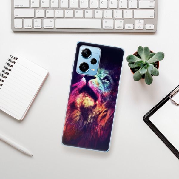 Silikonové pouzdro iSaprio - Xiaomi Redmi Note 12 Pro 5G / Poco X5 Pro 5G - Lion in Colors
