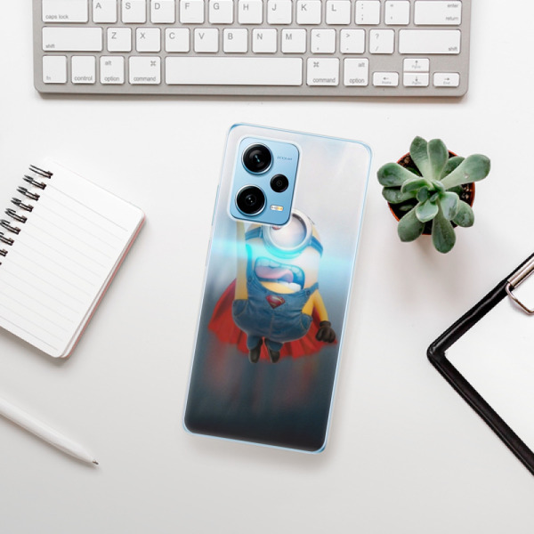 Silikonové pouzdro iSaprio - Xiaomi Redmi Note 12 Pro 5G / Poco X5 Pro 5G - Mimons Superman 02
