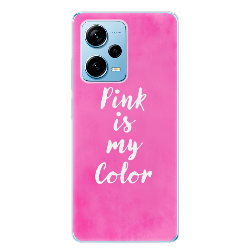 Silikonové odolné pouzdro iSaprio Pink is my color na mobil Xiaomi Redmi Note 12 Pro 5G / Poco X5 Pro 5G (Odolný silikonový kryt, obal, pouzdro iSaprio Pink is my color na mobilní telefon Xiaomi Redmi Note 12 Pro 5G / Poco X5 Pro 5G)