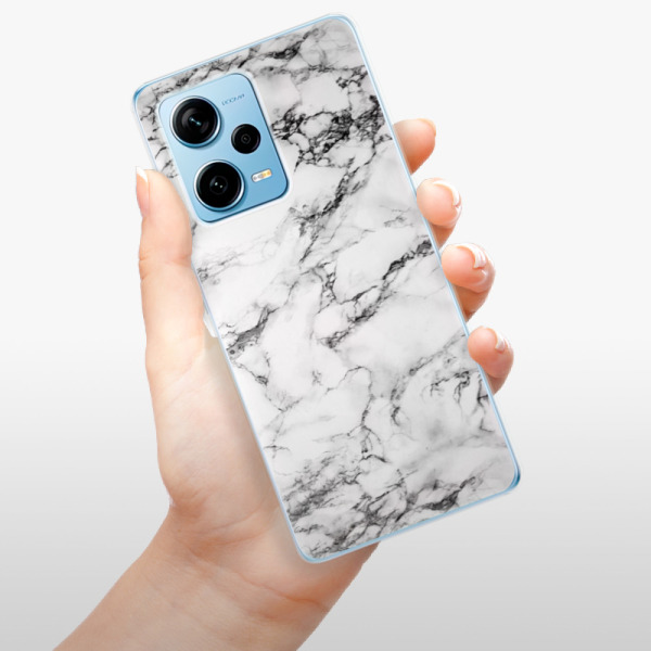 Silikonové pouzdro iSaprio - Xiaomi Redmi Note 12 Pro 5G / Poco X5 Pro 5G - White Marble 01