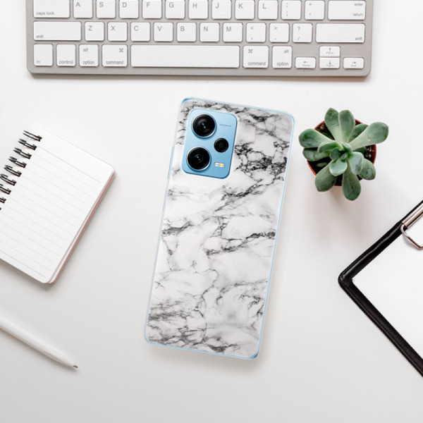 Silikonové pouzdro iSaprio - Xiaomi Redmi Note 12 Pro 5G / Poco X5 Pro 5G - White Marble 01