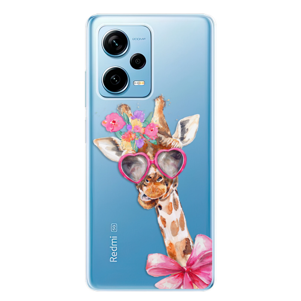 Silikonové odolné pouzdro iSaprio Lady Giraffe na mobil Xiaomi Redmi Note 12 Pro 5G / Poco X5 Pro 5G (Odolný silikonový kryt, obal, pouzdro iSaprio Lady Giraffe na mobilní telefon Xiaomi Redmi Note 12 Pro 5G / Poco X5 Pro 5G)