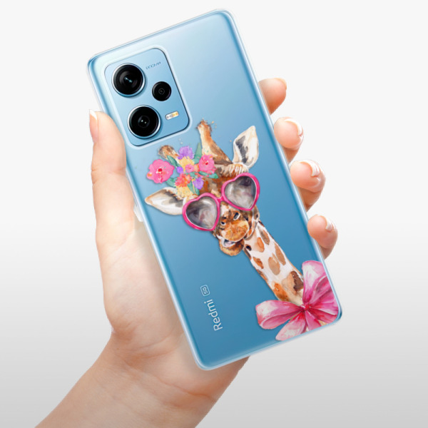 Silikonové pouzdro iSaprio - Xiaomi Redmi Note 12 Pro 5G / Poco X5 Pro 5G - Lady Giraffe