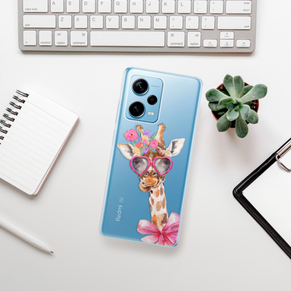 Silikonové pouzdro iSaprio - Xiaomi Redmi Note 12 Pro 5G / Poco X5 Pro 5G - Lady Giraffe