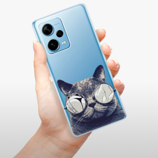 Silikonové pouzdro iSaprio - Xiaomi Redmi Note 12 Pro 5G / Poco X5 Pro 5G - Crazy Cat 01