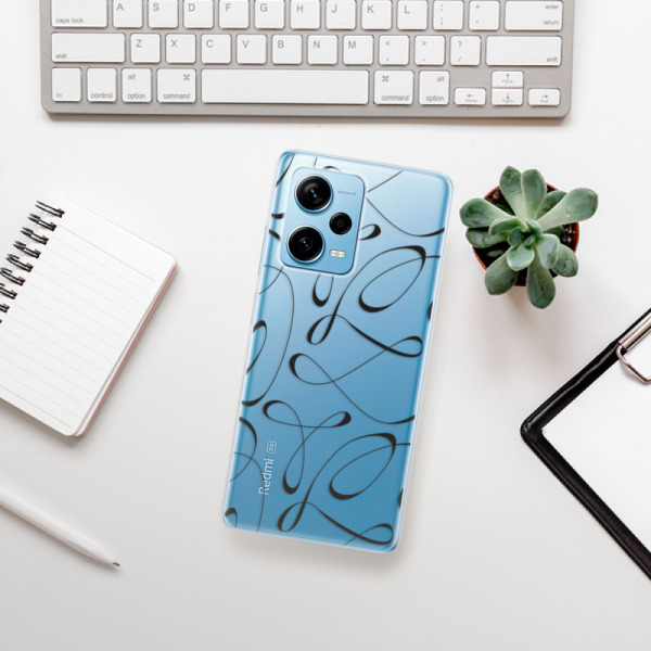 Silikonové pouzdro iSaprio - Xiaomi Redmi Note 12 Pro 5G / Poco X5 Pro 5G - Fancy black