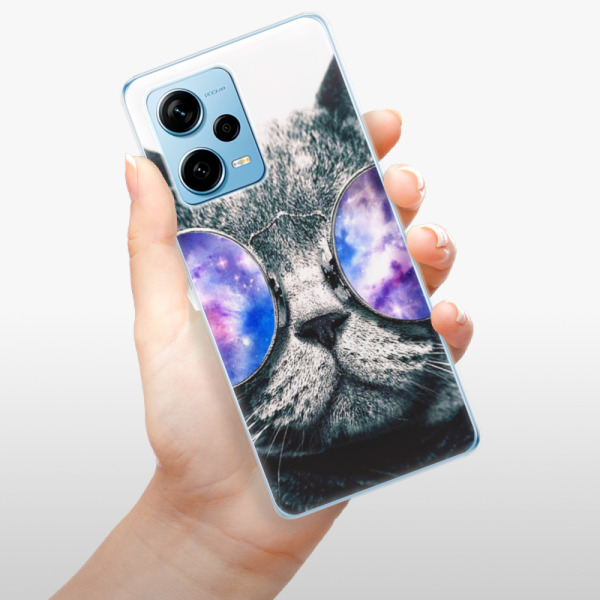 Silikonové pouzdro iSaprio - Xiaomi Redmi Note 12 Pro 5G / Poco X5 Pro 5G - Galaxy Cat