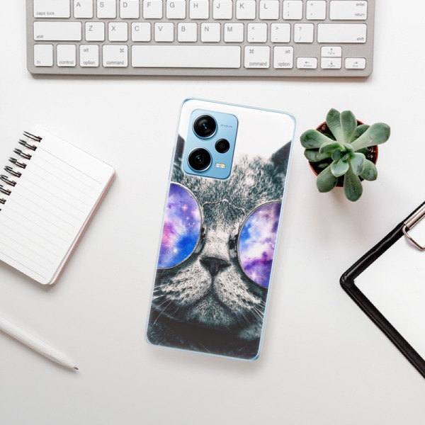 Silikonové pouzdro iSaprio - Xiaomi Redmi Note 12 Pro 5G / Poco X5 Pro 5G - Galaxy Cat