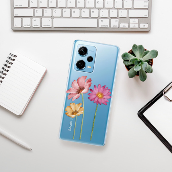 Silikonové pouzdro iSaprio - Xiaomi Redmi Note 12 Pro 5G / Poco X5 Pro 5G - Three Flowers
