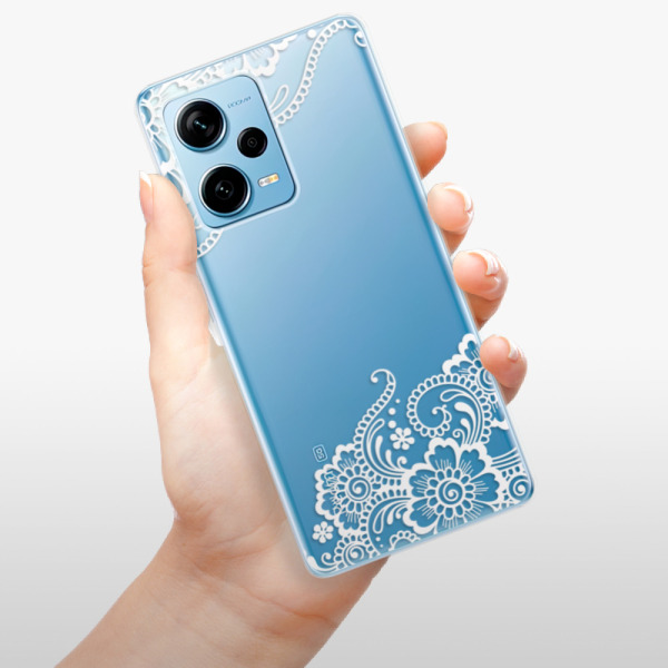 Silikonové pouzdro iSaprio - Xiaomi Redmi Note 12 Pro 5G / Poco X5 Pro 5G - White Lace 02