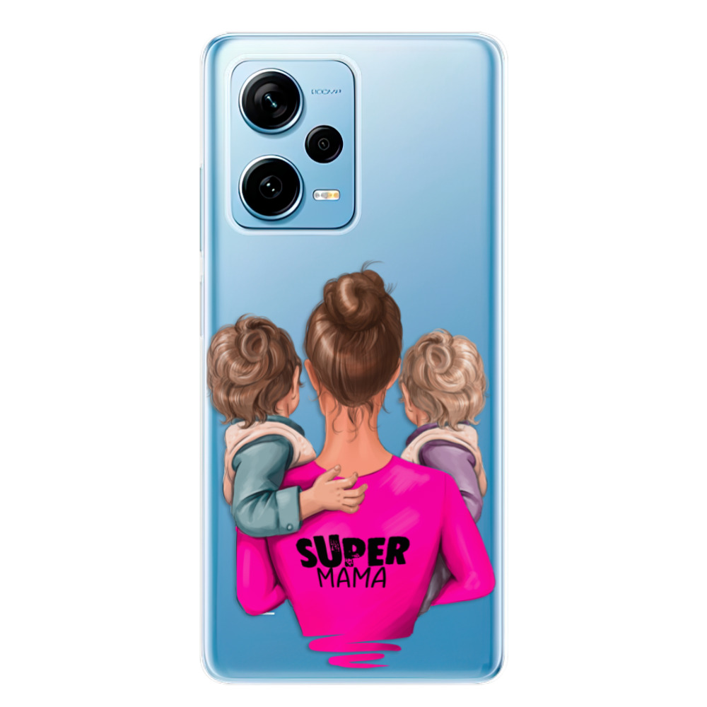 Odolné silikonové pouzdro iSaprio - Super Mama - Two Boys - Xiaomi Redmi Note 12 Pro 5G / Poco X5 Pro 5G