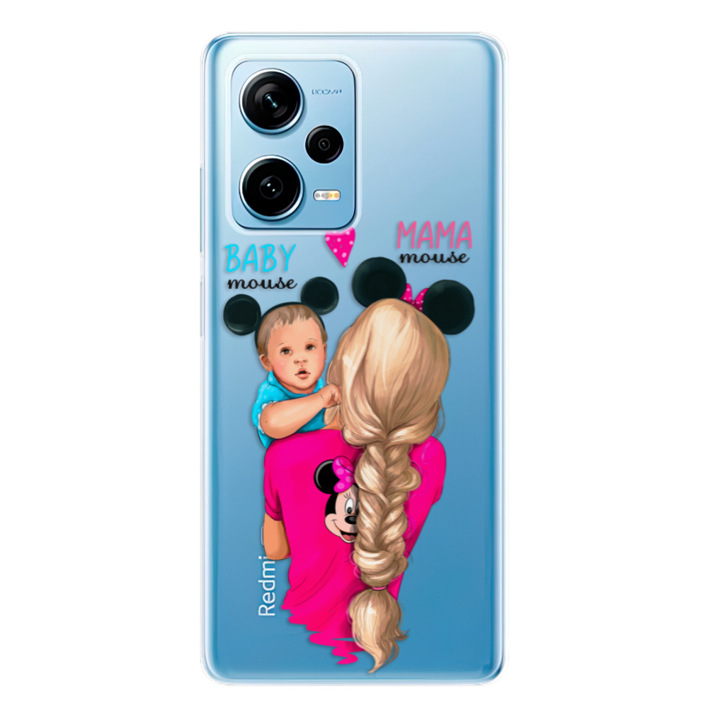 Odolné silikonové pouzdro iSaprio - Mama Mouse Blonde and Boy - Xiaomi Redmi Note 12 Pro 5G / Poco X5 Pro 5G