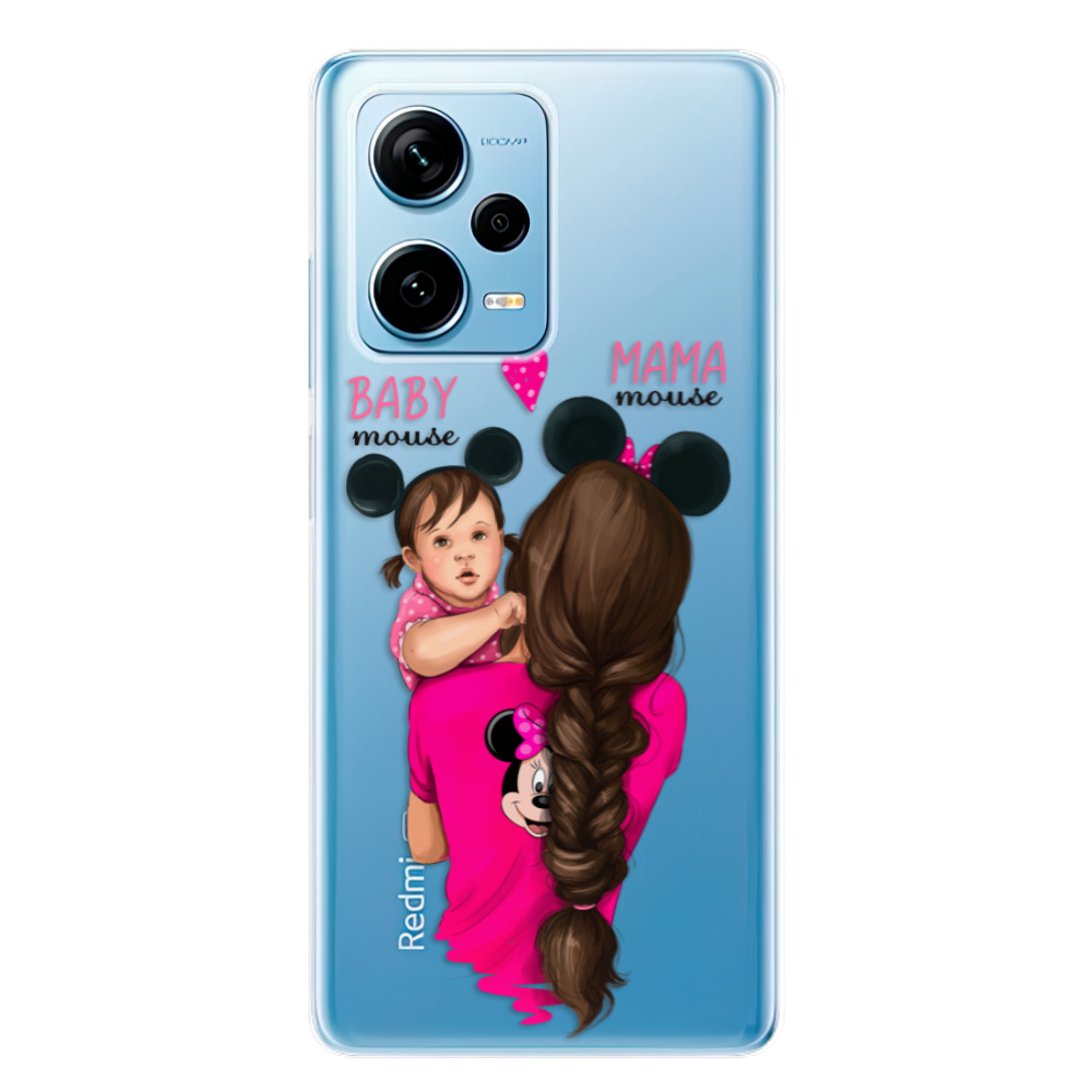 Odolné silikonové pouzdro iSaprio - Mama Mouse Brunette and Girl - Xiaomi Redmi Note 12 Pro 5G / Poco X5 Pro 5G