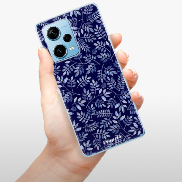Silikonové pouzdro iSaprio - Xiaomi Redmi Note 12 Pro Plus 5G - Blue Leaves 05