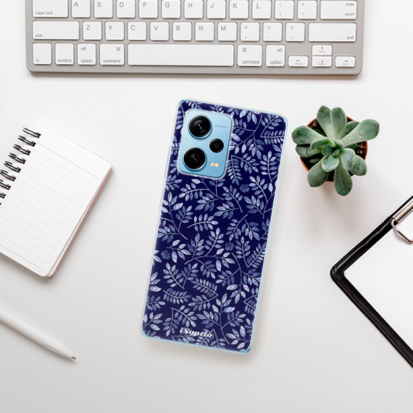 Silikonové pouzdro iSaprio - Xiaomi Redmi Note 12 Pro Plus 5G - Blue Leaves 05