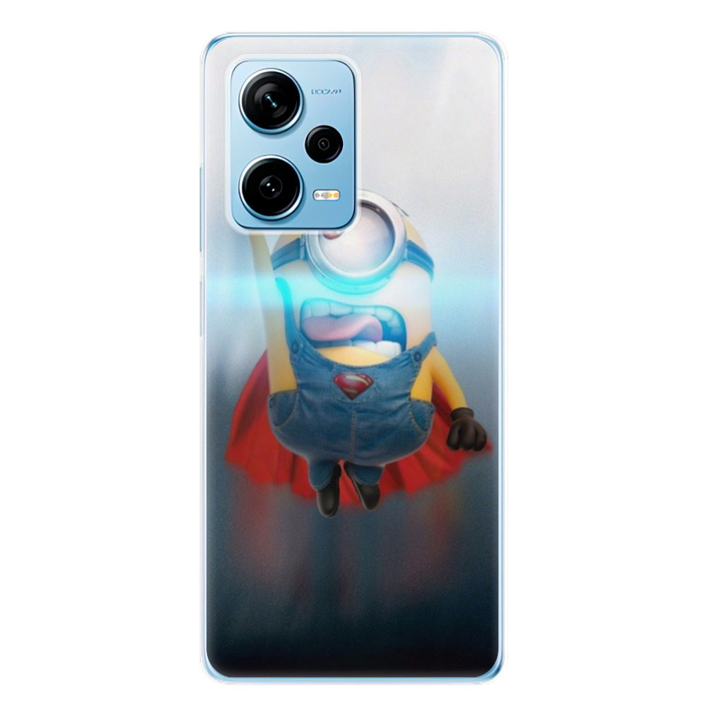 Silikonové odolné pouzdro iSaprio Mimons Superman 02 na mobil Xiaomi Redmi Note 12 Pro Plus 5G (Odolný silikonový kryt, obal, pouzdro iSaprio Mimons Superman 02 na mobilní telefon Xiaomi Redmi Note 12 Pro+ 5G)