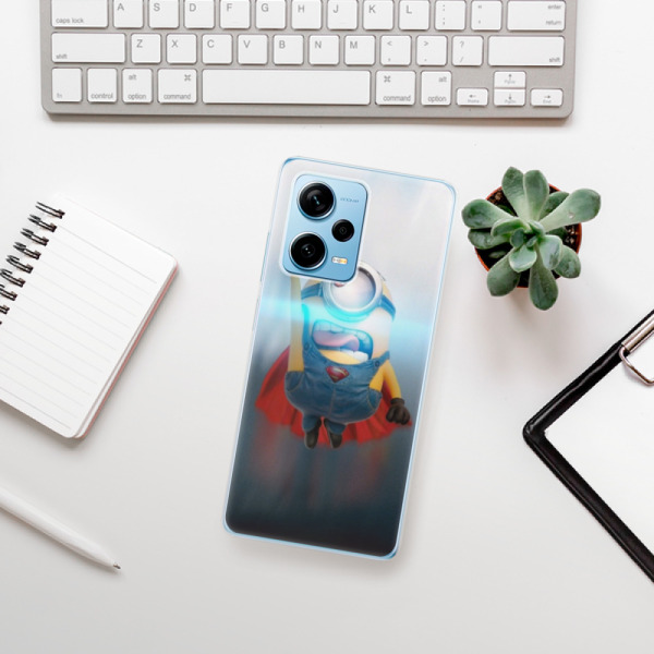 Silikonové pouzdro iSaprio - Xiaomi Redmi Note 12 Pro Plus 5G - Mimons Superman 02