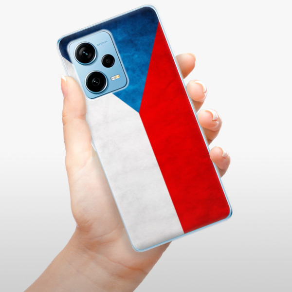 Silikonové pouzdro iSaprio - Xiaomi Redmi Note 12 Pro Plus 5G - Czech Flag