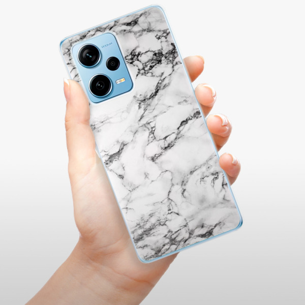Silikonové pouzdro iSaprio - Xiaomi Redmi Note 12 Pro Plus 5G - White Marble 01