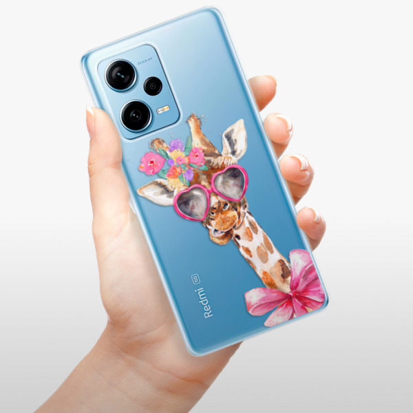 Silikonové pouzdro iSaprio - Xiaomi Redmi Note 12 Pro Plus 5G - Lady Giraffe