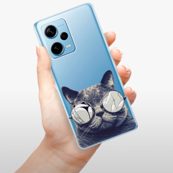 Silikonové pouzdro iSaprio - Xiaomi Redmi Note 12 Pro Plus 5G - Crazy Cat 01