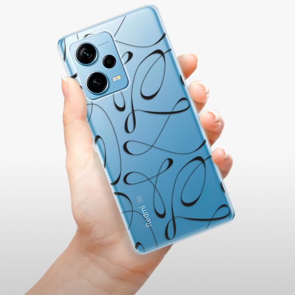 Silikonové pouzdro iSaprio - Xiaomi Redmi Note 12 Pro Plus 5G - Fancy black