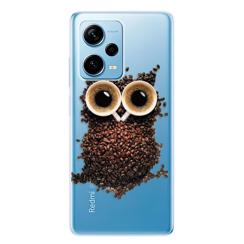 Silikonové odolné pouzdro iSaprio Owl And Coffee na mobil Xiaomi Redmi Note 12 Pro Plus 5G (Odolný silikonový kryt, obal, pouzdro iSaprio Owl And Coffee na mobilní telefon Xiaomi Redmi Note 12 Pro+ 5G)