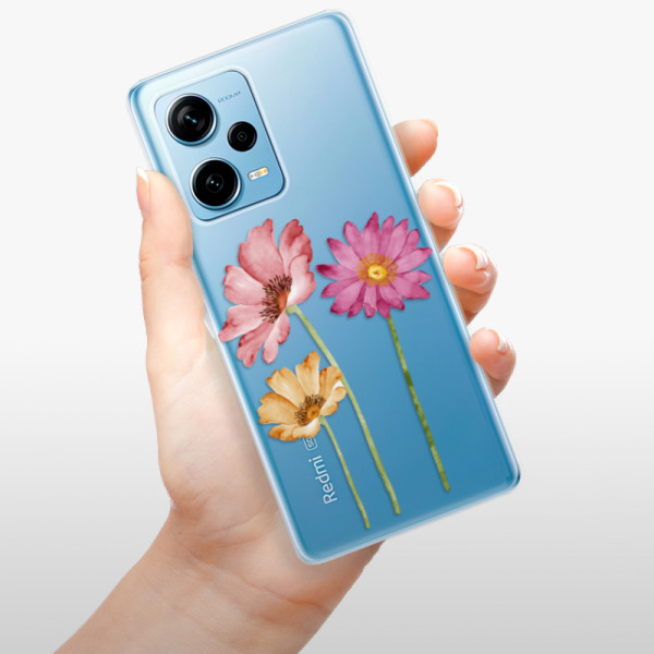 Silikonové pouzdro iSaprio - Xiaomi Redmi Note 12 Pro Plus 5G - Three Flowers