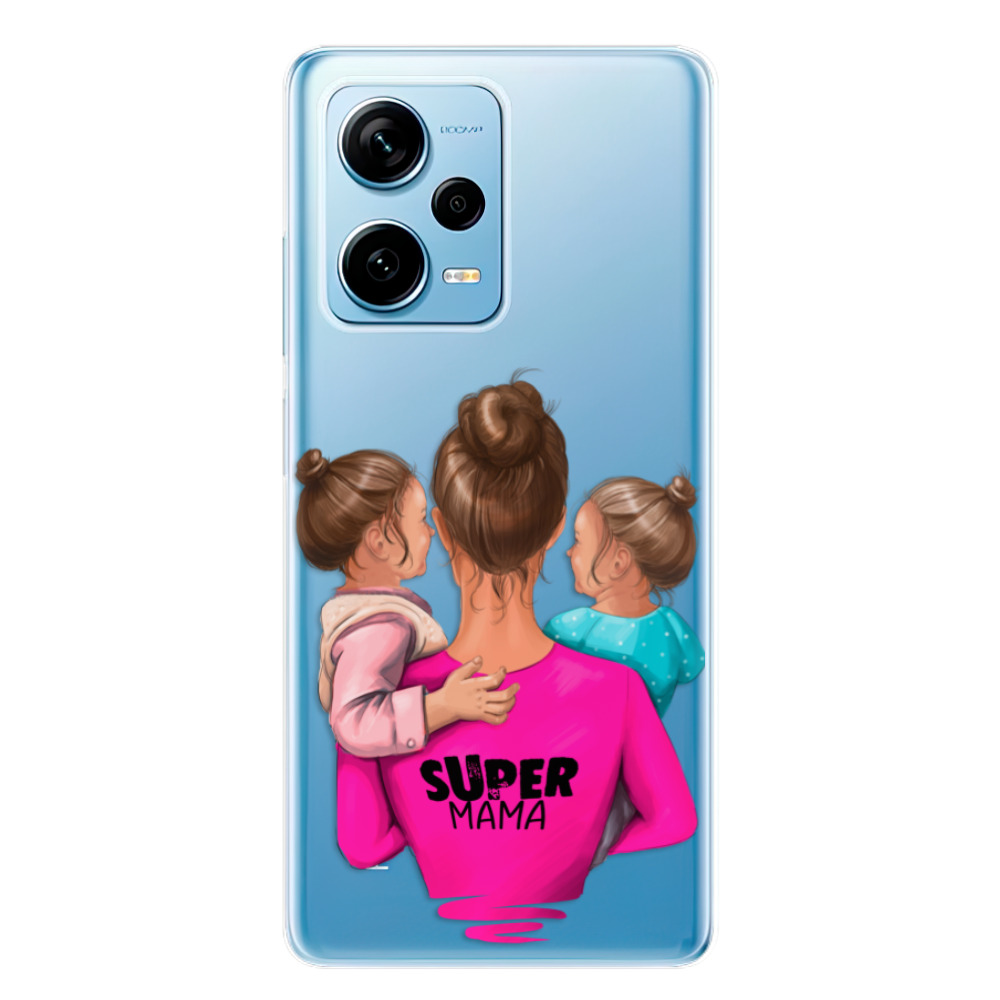 Silikonové odolné pouzdro iSaprio Super Mama - Two Girls na mobil Xiaomi Redmi Note 12 Pro Plus 5G (Odolný silikonový kryt, obal, pouzdro iSaprio Super Mama - Two Girls na mobilní telefon Xiaomi Redmi Note 12 Pro+ 5G)