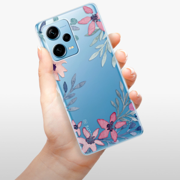 Silikonové pouzdro iSaprio - Xiaomi Redmi Note 12 Pro Plus 5G - Leaves and Flowers