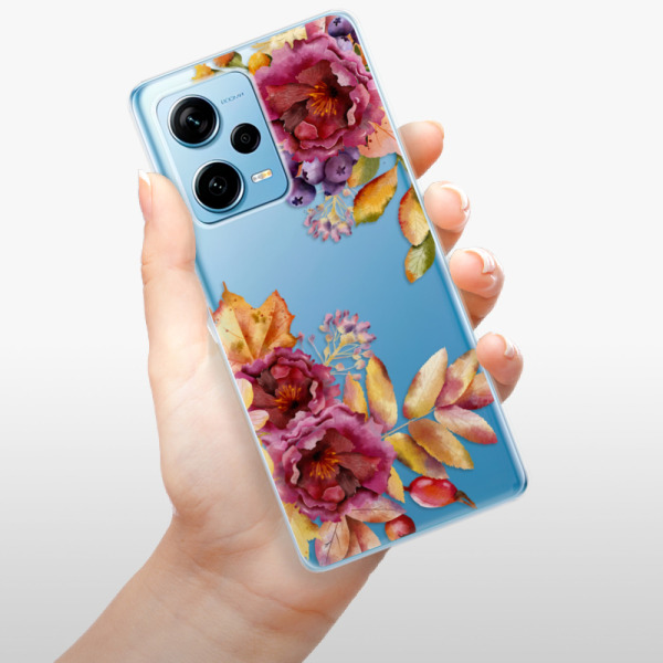 Silikonové pouzdro iSaprio - Xiaomi Redmi Note 12 Pro Plus 5G - Fall Flowers