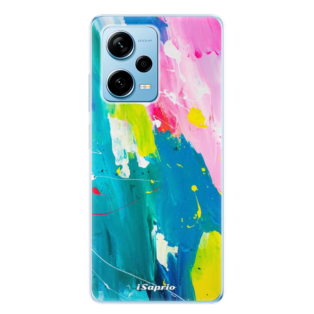 Odolné silikonové pouzdro iSaprio - Abstract Paint 04 - Xiaomi Redmi Note 12 Pro+ 5G