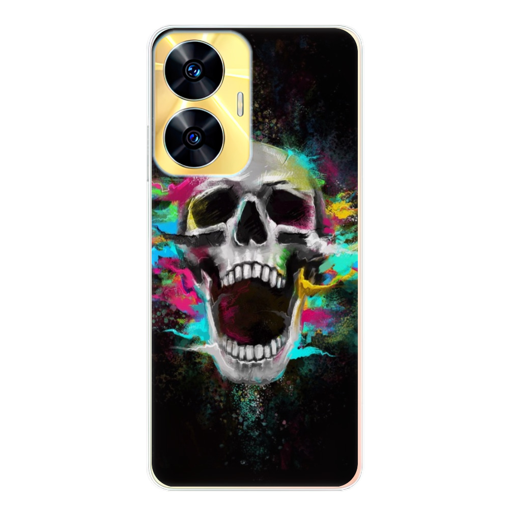 Silikonové odolné pouzdro iSaprio Skull in Colors na mobil Realme C55 (Odolný silikonový kryt, obal, pouzdro iSaprio Skull in Colors na mobilní telefon Realme C55)