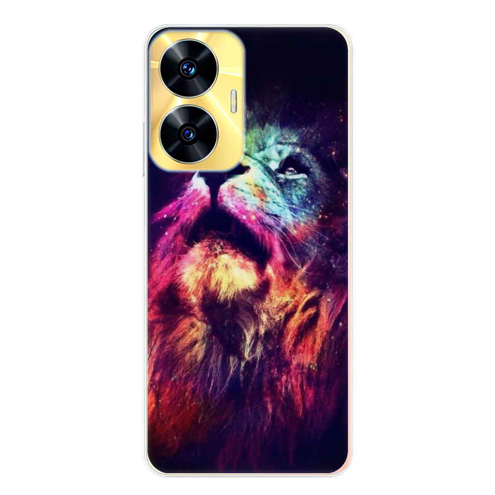 Silikonové odolné pouzdro iSaprio Lion in Colors na mobil Realme C55 (Odolný silikonový kryt, obal, pouzdro iSaprio Lion in Colors na mobilní telefon Realme C55)
