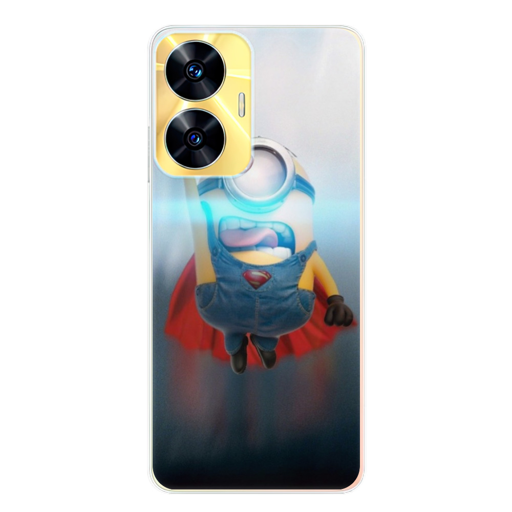 Silikonové odolné pouzdro iSaprio Mimons Superman 02 na mobil Realme C55 (Odolný silikonový kryt, obal, pouzdro iSaprio Mimons Superman 02 na mobilní telefon Realme C55)