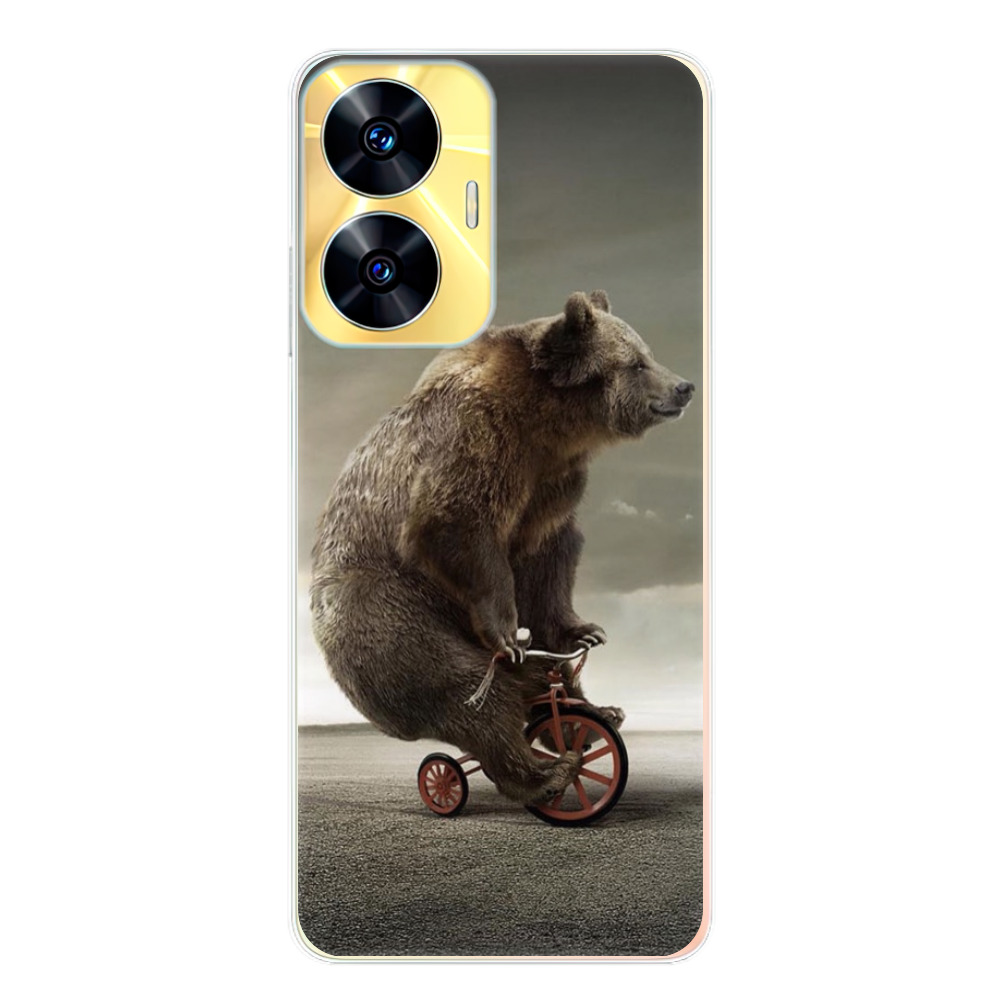 Silikonové odolné pouzdro iSaprio Bear 01 na mobil Realme C55 (Odolný silikonový kryt, obal, pouzdro iSaprio Bear 01 na mobilní telefon Realme C55)