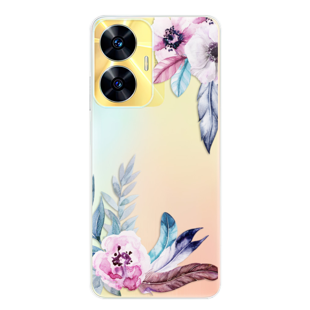 Silikonové odolné pouzdro iSaprio Flower Pattern 04 na mobil Realme C55 (Odolný silikonový kryt, obal, pouzdro iSaprio Flower Pattern 04 na mobilní telefon Realme C55)