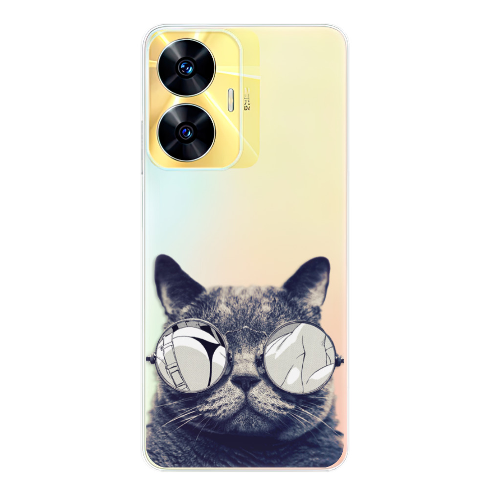 Silikonové odolné pouzdro iSaprio Crazy Cat 01 na mobil Realme C55 (Odolný silikonový kryt, obal, pouzdro iSaprio Crazy Cat 01 na mobilní telefon Realme C55)