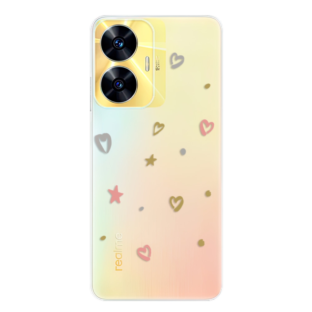 Silikonové odolné pouzdro iSaprio Lovely Pattern na mobil Realme C55 (Odolný silikonový kryt, obal, pouzdro iSaprio Lovely Pattern na mobilní telefon Realme C55)